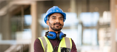 Skilled construction professional wearing safety gear, expert migration guidance by Starc Migration Agent Melbourne